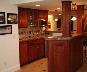 Basement Bar with Low Ceiling