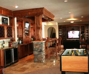 Basement Bar with Games and TV