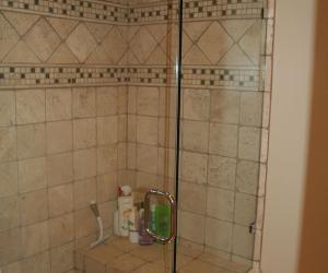Custom Shower with Bench Seat