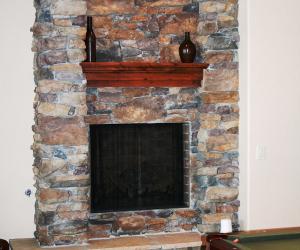 Fireplace with Architectural Details