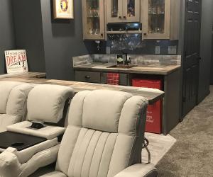 Bar looking from media room