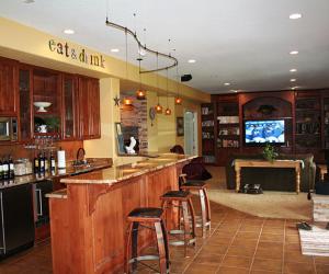 Basement Bar and Media Area