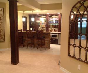 custom wet bar basement finishing Parker, CO