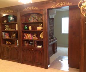 secret bookshelf custom basement remodel Parker, CO
