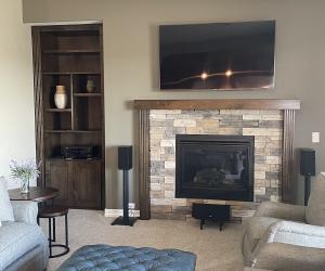 Custom fireplace, parker co