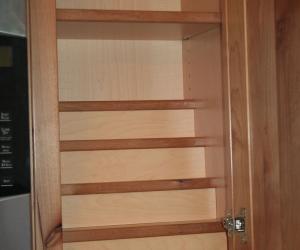 Custom Kitchen Remodel Spice Cabinet