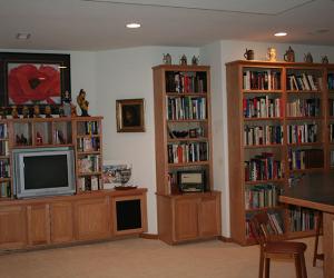 Custom Library Cabinetry