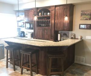 Custom wet bar