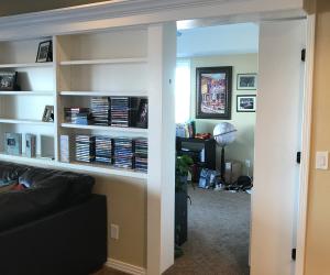 Media room shelf and other room