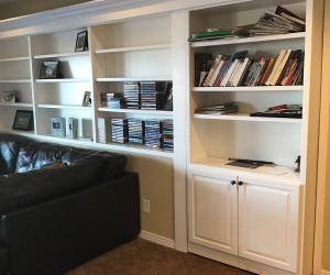 Media room shelf