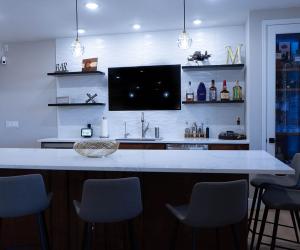 modern wet bar