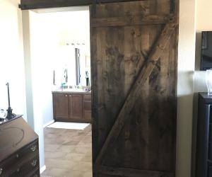 Sliding barnwood door