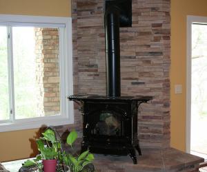 Stone Fireplace