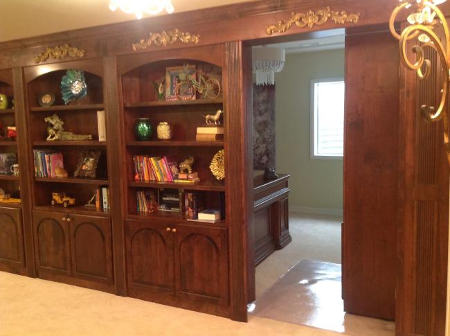 Castle Pines Bookshelf Hidden Room Custom Integrated Designs Ltd