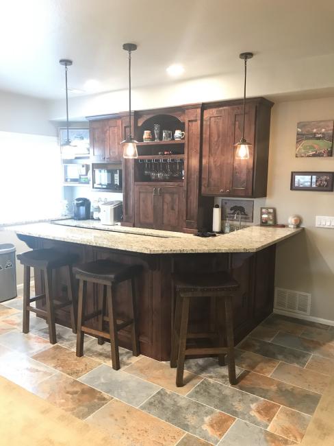 Custom wet bar