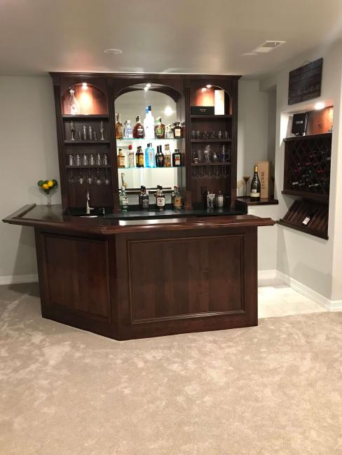 Custom wet bar