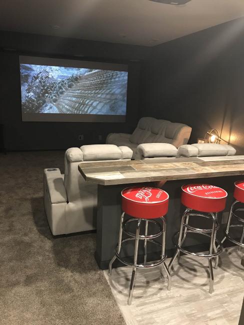 Media Room Projector Custom Integrated Designs Ltd Cid
